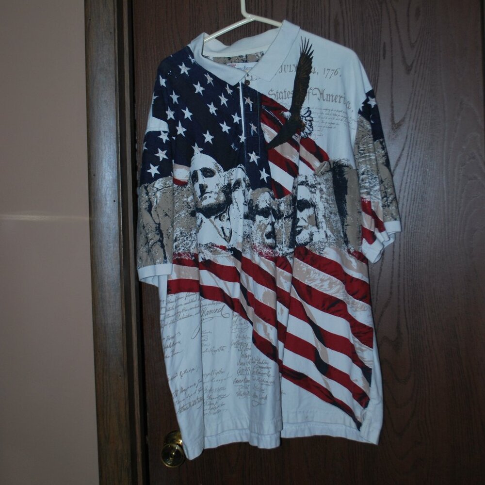 Patriotic Polo Shirt by American Summer - XXL
